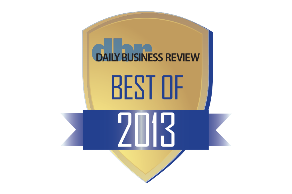 Daily Business Review Best of Award 2013